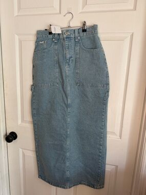 fp Ragged High-Rise Light Blue Denim Pencil Skirt Sz M.  NWT. Box39